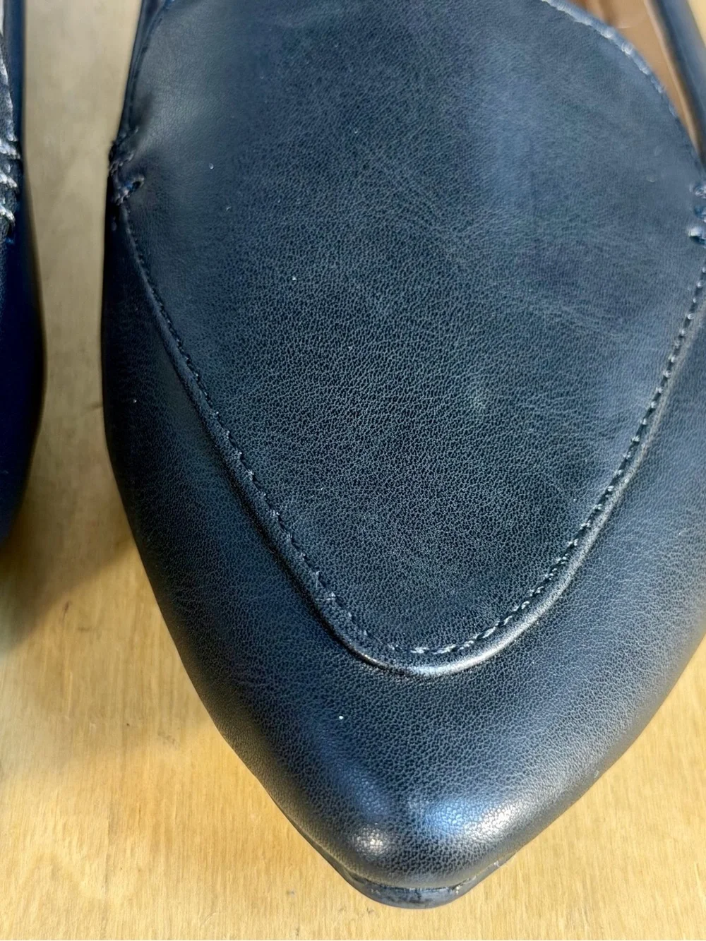 Time and Tru Black Pointed-Toe Slip-On Flats